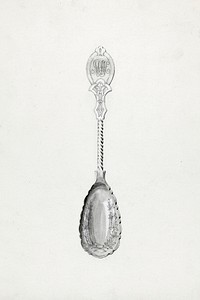 Silver Spoon (1935&ndash;1942) by William P. Shearwood. Original from The National Gallery of Art. Digitally enhanced by rawpixel.