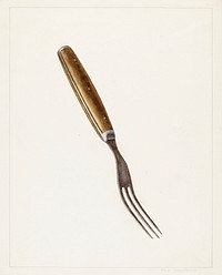 Steel Fork (ca.1938) by Fred Hassebrock. Original from The National Gallery of Art. Digitally enhanced by rawpixel.