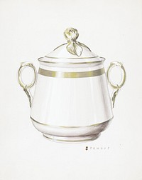 Sugar Bowl (ca.1937) by Robert Stewart. Original from The National Gallery of Art. Digitally enhanced by rawpixel.