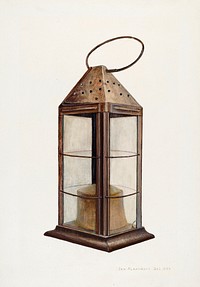 Lantern (ca. 1940) by George H. Alexander. Original from The National Gallery of Art. Digitally enhanced by rawpixel.
