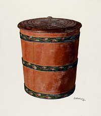 German Pail and Cover (ca. 1938) by Eugene Shellady. Original from The National Gallery of Art. Digitally enhanced by rawpixel.