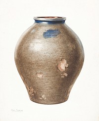 Vase (ca.1940) by Charles Caseau. Original from The National Gallery of Art. Digitally enhanced by rawpixel.