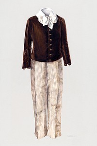 Boy's Suit (1935/1942) by Ruggiero Pierotti. Original from The National Galley of Art. Digitally enhanced by rawpixel.