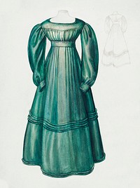 Dress (1935/1942) by Jean Peszel. Original from The National Gallery of Art. Digitally enhanced by rawpixel.
