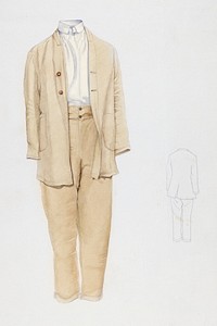 Shaker Man's Costume (1935&ndash;1942) by Helen E. Gilman. Original from The National Gallery of Art. Digitally enhanced by rawpixel.
