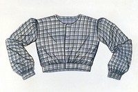 Shirt-waist (ca.1937) by Mrs. Inez Montgomery. Original from The National Gallery of Art. Digitally enhanced by rawpixel.