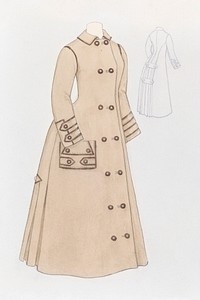 Woman's Coat (ca.1936) by Roberta Spicer. Original from The National Gallery of Art. Digitally enhanced by rawpixel.