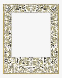 Botanical art nouveau frame vector, remixed from artworks by Gerrit Willem Dijsselhof