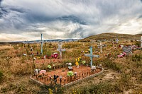 Shoshone Tribal Cemetery in Fort Washakie, Wyoming. Original image from Carol M. Highsmith’s America, Library of Congress collection. Digitally enhanced by rawpixel.