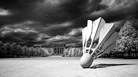 Infrared view of the Nelson Atkins Art Museum in Kansas City, Missouri. Original image from Carol M. Highsmith’s America, Library of Congress collection. Digitally enhanced by rawpixel.