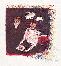 Frontispiece for Color Lithography by André Mellerio (1898) print in high resolution by Pierre Bonnard. Original from The MET Museum. Digitally enhanced by rawpixel.