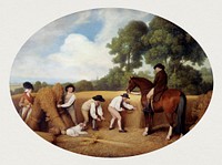 Reapers (1795) painting in high resolution by George Stubbs. Original from The Yale University Art Gallery. Digitally enhanced by rawpixel.