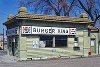 Burger King, Springfield, Ohio (1980) photography in high resolution by John Margolies. Original from the Library of Congress. Digitally enhanced by rawpixel.