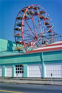 Ferris wheel, Asbury Park, New Jersey (1978) photography in high resolution by John Margolies. Original from the Library of Congress. Digitally enhanced by rawpixel.