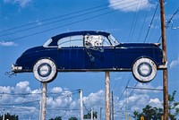 Dependable Used Cars sign, Division Street, Grand Rapids, Michigan (1982) photography in high resolution by John Margolies. Original from the Library of Congress. Digitally enhanced by rawpixel.