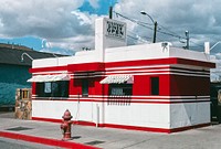 Highway Diner, Route 66, Winslow, Arizona (2003) photography in high resolution by John Margolies. Original from the Library of Congress. Digitally enhanced by rawpixel.