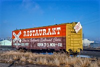 Cha Cha's Choo Choo, 12th Street, Albuquerque, New Mexico (1979) photography in high resolution by John Margolies. Original from the Library of Congress. Digitally enhanced by rawpixel.