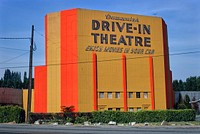 Duwamish Drive-in Theater, E. Marginal Way, Seattle, Washington (1980) photography in high resolution by John Margolies. Original from the Library of Congress. Digitally enhanced by rawpixel.