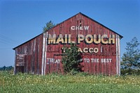 Storefront, Mail Pouch Barn, Route 30, Riceland, Ohio (1988) photography in high resolution by John Margolies. Original from the Library of Congress. Digitally enhanced by rawpixel.