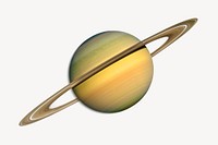 Saturn clipart, planet in solar system psd