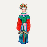 Chinese princess imperial costume, traditional | Premium Vector ...