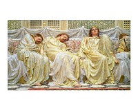 Albert Joseph Moore art print, vintage Dreamers painting