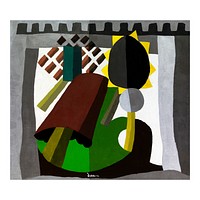 Arthur Dove abstract art print, The Inn, modernism painting