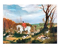 Equestrian art print, vintage illustration by John Frederick Herring