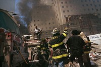 Rescue operations during the aftermath of the September 11 terrorist attack on the World Trade Center, New York City. Courtesy of the Prints and Photographs Division, Library of Congress. Digitally enhanced by rawpixel.