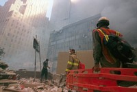 Rescue operations during the aftermath of the September 11 terrorist attack on the World Trade Center, New York City. Courtesy of the Prints and Photographs Division, Library of Congress. Digitally enhanced by rawpixel.