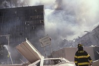 Rescue operations during the aftermath of the September 11 terrorist attack on the World Trade Center, New York City. Courtesy of the Prints and Photographs Division, Library of Congress. Digitally enhanced by rawpixel.