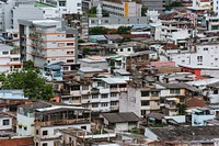 Bangkok buildings cityscape in rural area