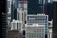 Bangkok buildings cityscape in office district