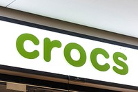 Crocs shop sign. BANGKOK, THAILAND, 16 APRIL 2021