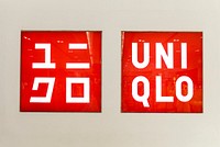 Uniqlo shop sign. BANGKOK, THAILAND, 16 APRIL 2021