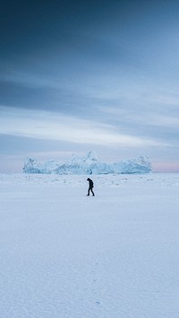 Winter mobile wallpaper background,Ilulissat, Greenland