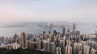 City desktop wallpaper background, Hong Kong