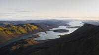 Nature desktop wallpaper background, Highland in Iceland