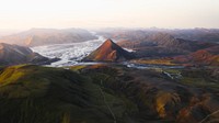 Landscape desktop wallpaper background, Highland in Iceland