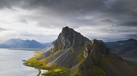 Landscape desktop wallpaper background, Iceland's south shore