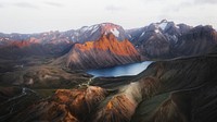 Landscape desktop wallpaper background, Highland in Iceland