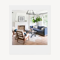 Cozy living room instant photo, interior image