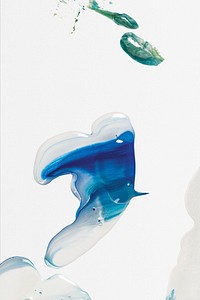 Blue liquid marble background psd handmade acrylic paint aesthetic experimental art