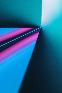 Pink and blue gradient background with neon led light