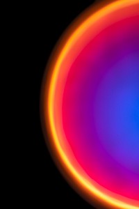 Colorful gradient background with neon led light