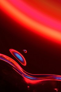 Red abstract background with neon led light