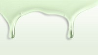 Green background dripping serum border vector