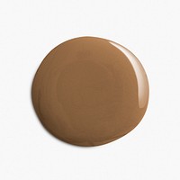 Acrylic circle blob in brown