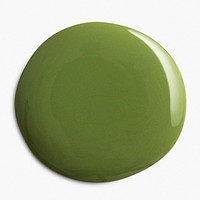 Green paint blob psd element