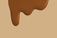Brown dripping paint background in light brown